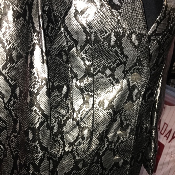 3 Piece Snakeskin Print Stage Wear Set by Pleasure Addict - Jacket, Skirt, Pants - Picture 7 of 15